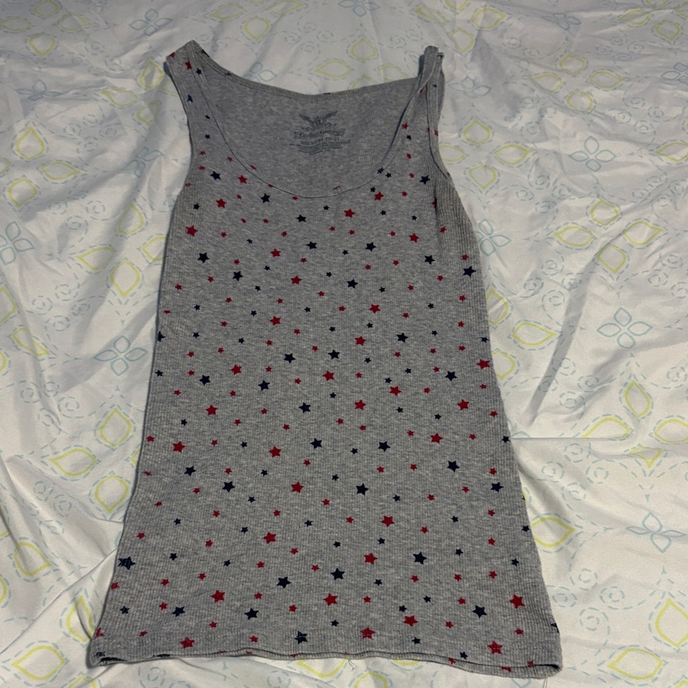 Faded Glory Gray Ribbed Tank Top